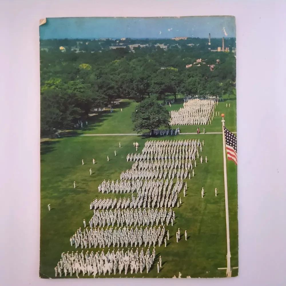 1957 US Naval Training Center Great Lakes Homecoming Program Booklet Navy NTC